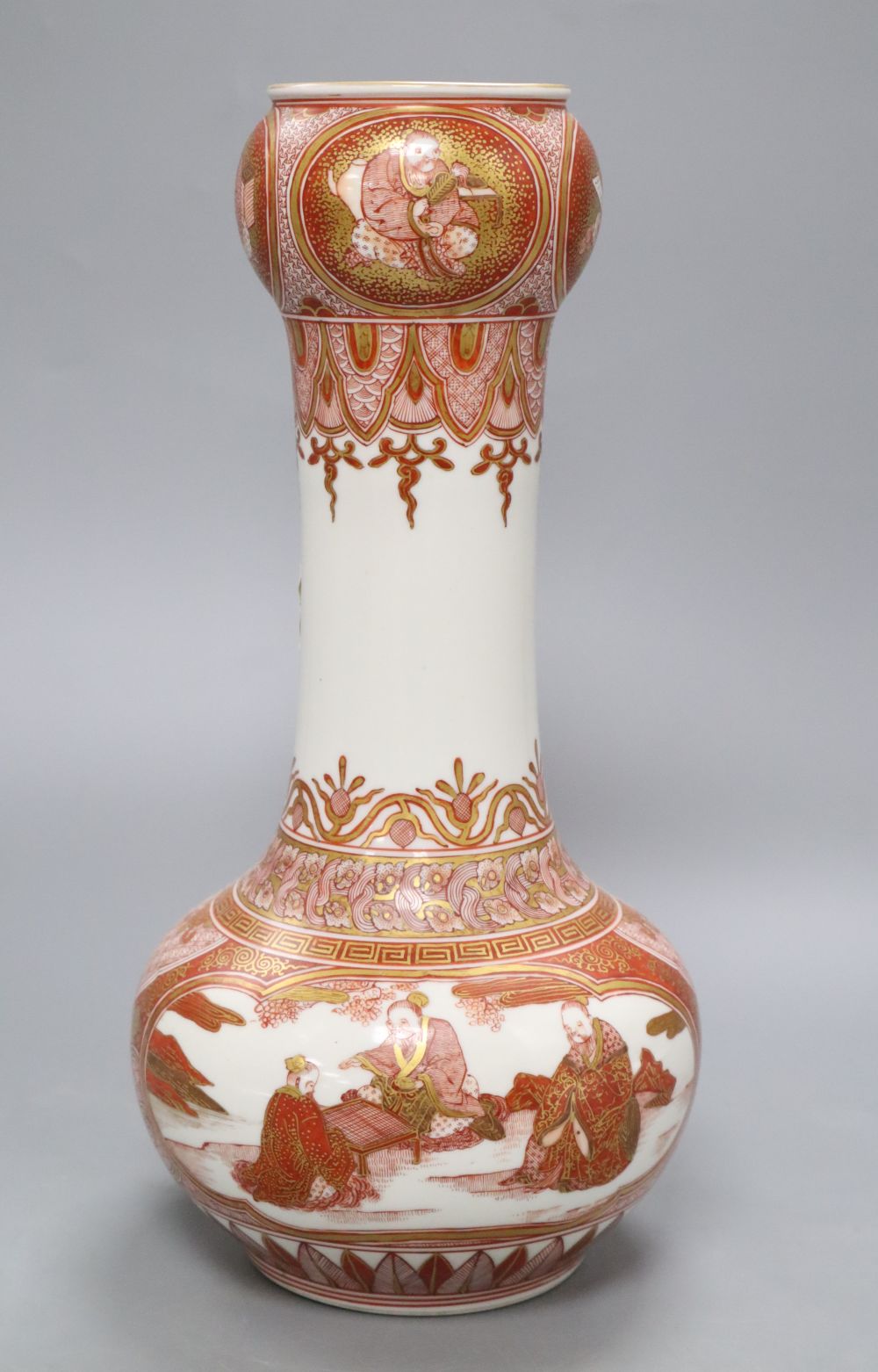 A Japanese Kutani vase, height 30cm